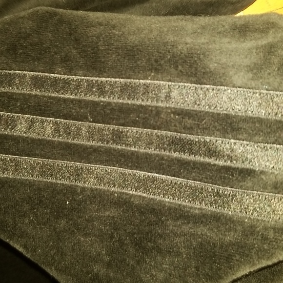 Brand new never worn velor, cropped off the shoulder Adidas sweater - Picture 3 of 4